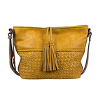 Bulaggi Collection - Hellebore Hobo Shoulder Bag with Adjustable Strap (Size 26x25x13 Cm) - Dark Yel