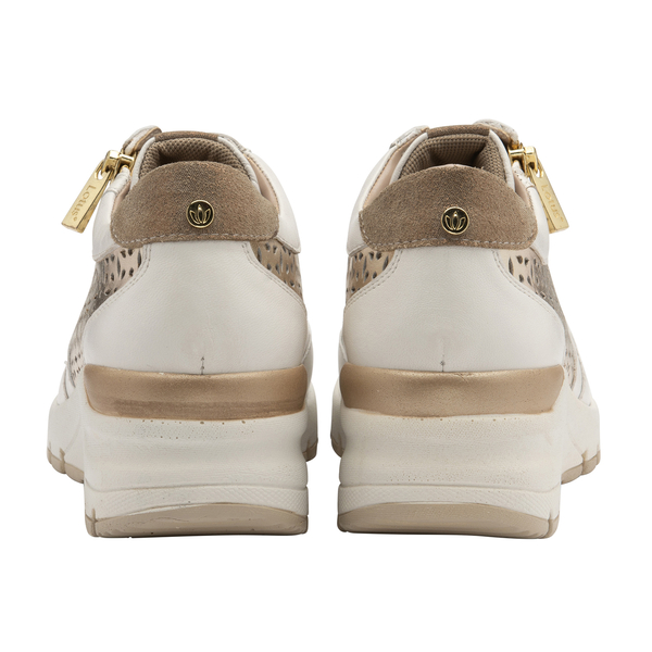 Lotus Shakira Leather Casual Trainers (Size 3) - White & Gold