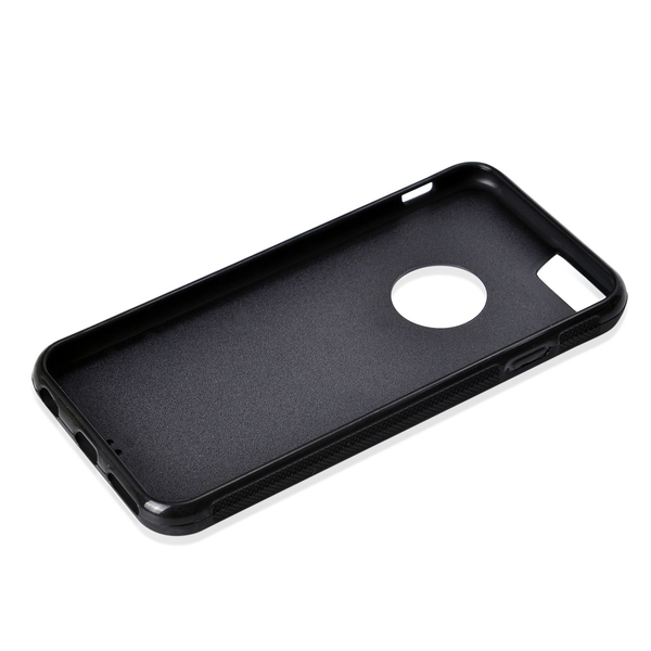 Antigravity iPHONE 6S Phone Cover Black with Logo Hole and Toughened Membrane (Size 14x7 Cm)