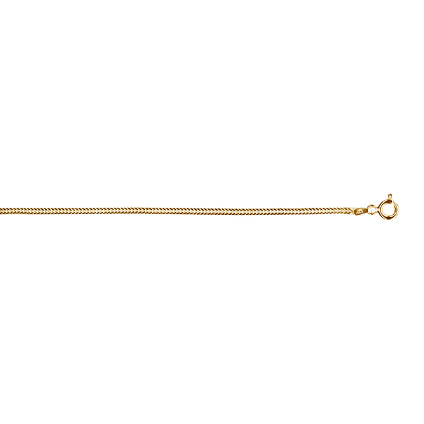 Vicenza Collection 14K Gold Overlay Sterling Silver Chain (Size 20), Silver wt 4.20 Gms.