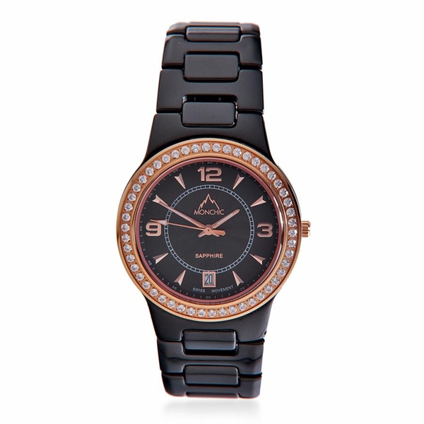 MONCHIC Parker Collection - Lady Rose Edition Swiss Precision Oscillation Stainless Steel Wristwatch