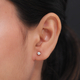 RHAPSODY 950 Platinum IGI Certified Diamond (VS/E-F) Solitaire Stud Earrings (with Screw Back) 0.20 Ct.