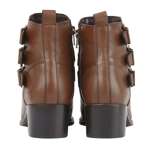 Lotus Mathilda Ladies Leather Ankle Boots - Tan