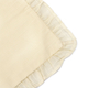 Set of 2 Cotton Linen Solid Cushion Cover with Ruffled Flange (Size - 45x4 Cm) - Butter Cream