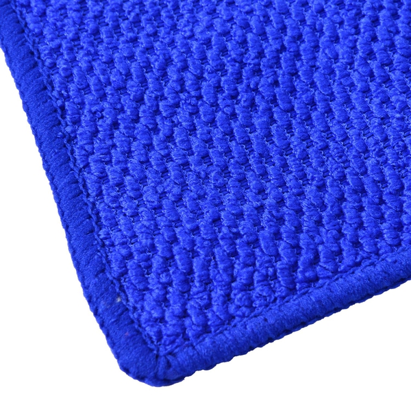 Set of 20 - Dark Blue and Red Colour Double Sided, Multifunctional Microfibre Towel (Size 24x24 Cm)