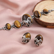 2 Piece Set - Yellow Tigers Eye Bracelet (Size 8.5 with Extender) and Earrings (with Push Back) 76.00 Ct.