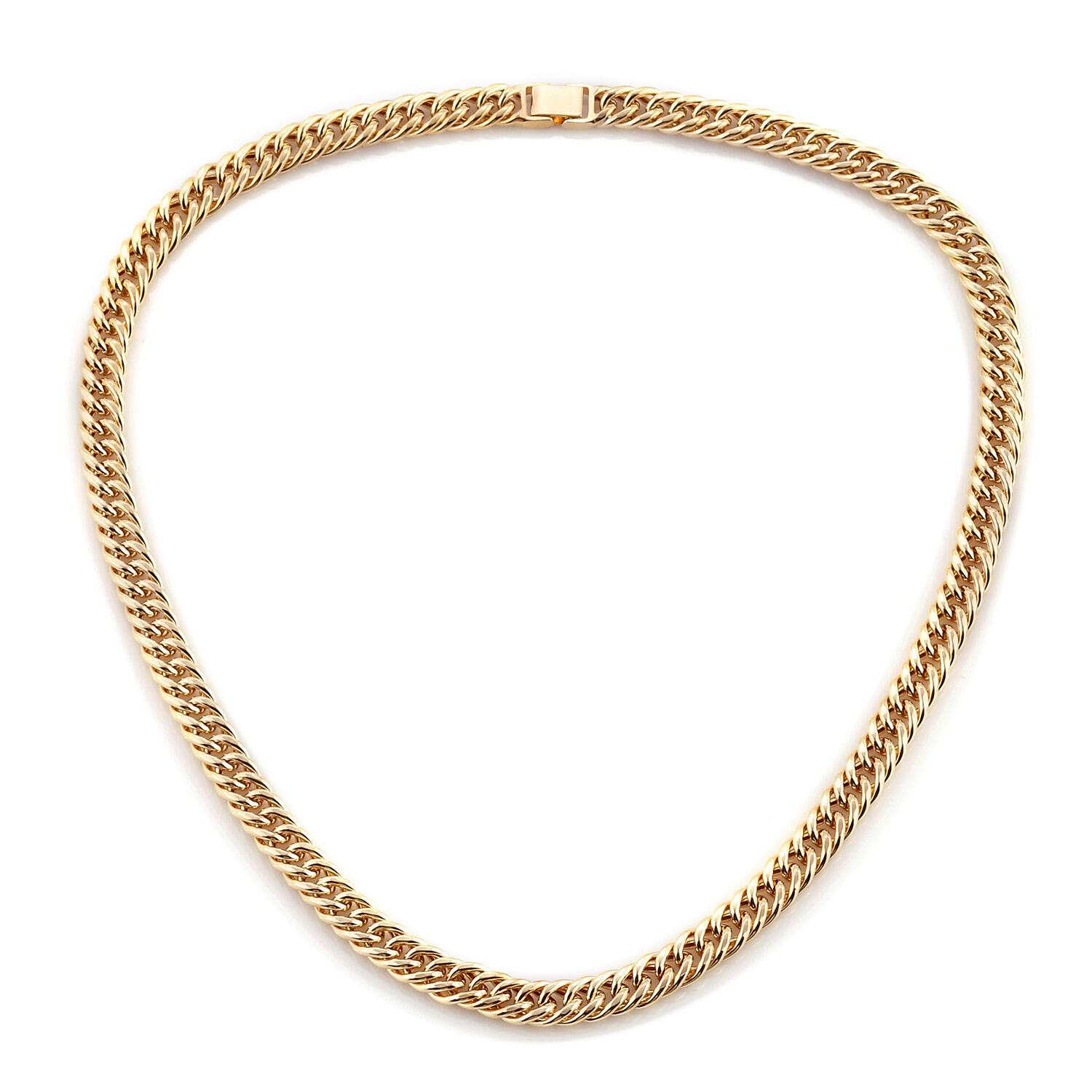 Surabaya Gold Collection 20 Inch Curb Necklace in 9K Gold 29.20 Grams