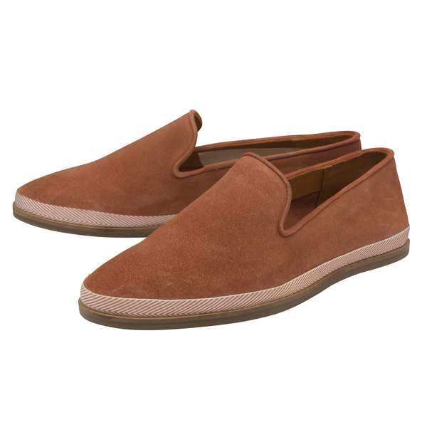 FRANK WRIGHT Tarn Suede Loafer   - Rust