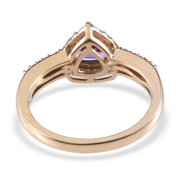 Close Out Deal 14K Y Gold AA Tanzanite (Trl 0.75 Ct), Diamond Ring 1.00 Ct.