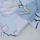 100% Waterproof PVC Table Cloth with Floral Pattern (Size 140x137cm) - Baby Blue