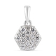 Lustro Stella Platinum Overlay Sterling Silver Pendant Made with Finest CZ 1.08 Ct
