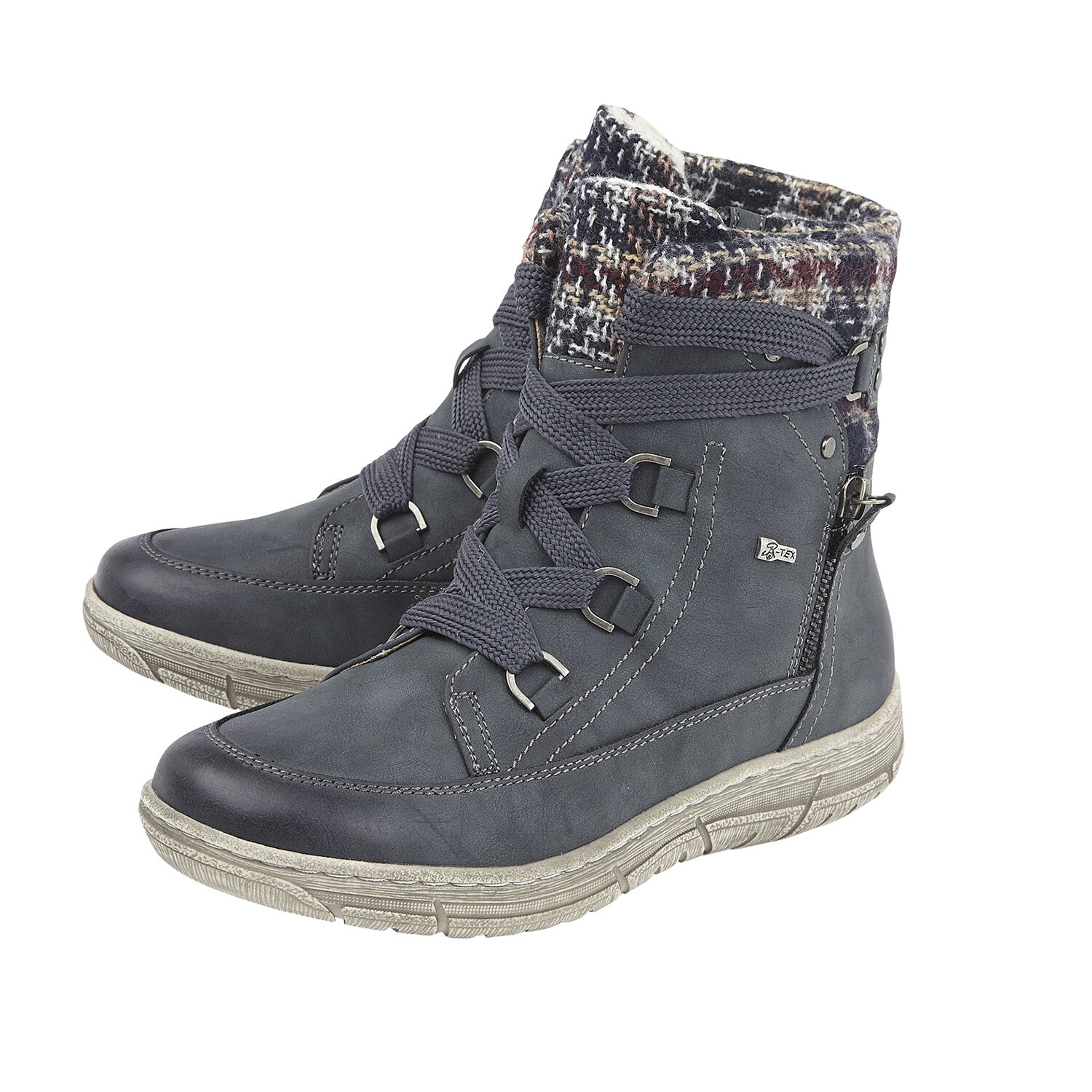 Lotus Denim Teagan Zip-Up Ladies Ankle Boots