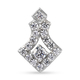 Lustro Stella Platinum Overlay Sterling Silver Pendant Made with Finest CZ 1.90 Ct.