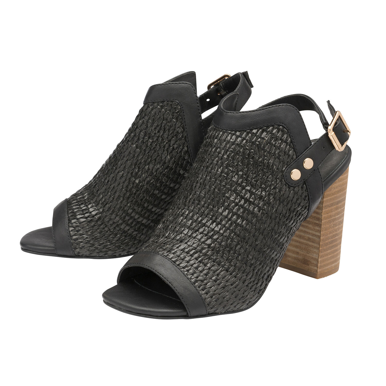 Ravel Clifton Heeled Sandals (Size 8) - Black
