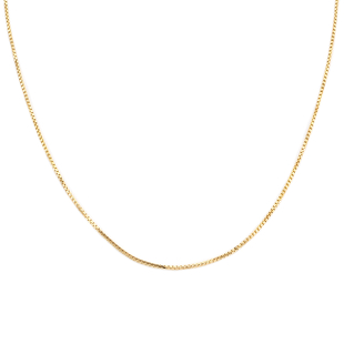 Close Out Deal - 9K Yellow Gold Box Necklace (Size - 20) With Lobster Clasp Gold Wt. 3.00 Gms