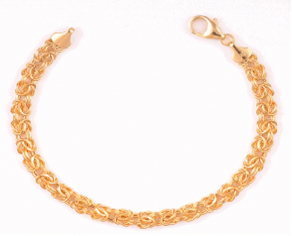 Close Out Deal 14K Y Gold Byzantine Necklace (Size 18), Gold wt 10.20 Gms.