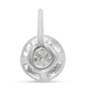 2 Piece Set - 9K White Gold SGL Certified Diamond (G-H/I3) Stud Earrings (with Push Back) and Pendant 0.36 Ct.