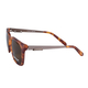 DUNLOP Unisex Tortoise Wayfarer Sunglasses -  Brown