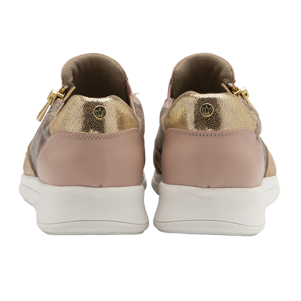 Lotus Sian Leather Trainers - Pink