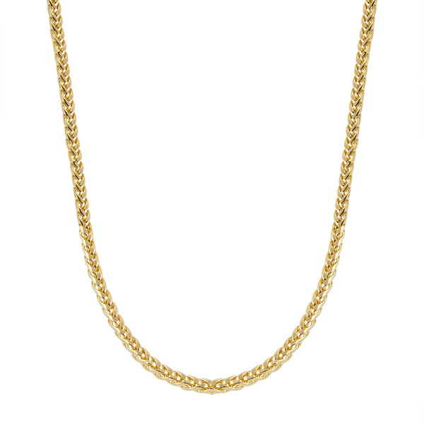 Italian Made Close Out Deal- 9K Yellow Gold Spiga Necklace (Size - 22), Gold Wt. 13.26 Gms