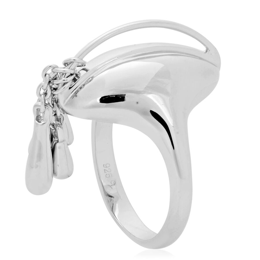 LucyQ Drip Together Ring in Sterling Silver 7.85 Gms.