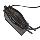 ASSOTS LONDON Susan Rectangle Croc Crossbody Bag with Adjustable Strap (Size 20x15x6cm) - Black