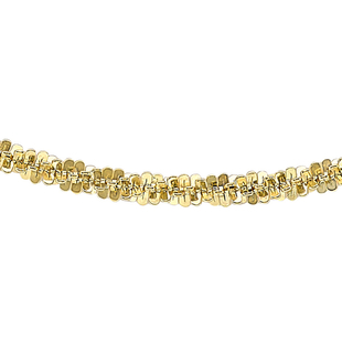 9K Yellow Gold Crisscross Chain (Size 24), Gold Wt. 4.10 Gms