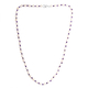 Freshwater Pearl, Amethyst Beads Necklace (Size - 18) with Spring Ring Clasp in Sterling Silver