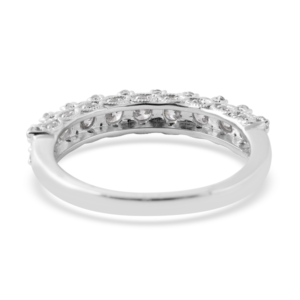 NY Close Out Deal -14K White Gold Diamond (Rnd) (I2/G-H) Ring 1.00 Ct.