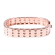 RACHEL GALLEY Majestic Collection Burmese Ruby Cuff Bangle in Rose Gold Plated Silver 7 Inch