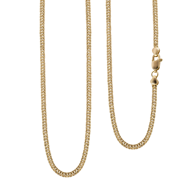 Hatton Garden Close Out - 9K Yellow Gold Curb Necklace (Size - 20) With Lobster Clasp, Gold Wt. 4.00