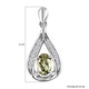 Turkizite and Natural Cambodian Zircon Dangling Earrings (with Push Back) in Platinum Overlay Sterling Silver 1.24 Ct.