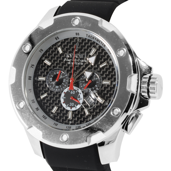KYBOE Alpha Collection - Steel Noir 48MM LED Watch- 100M Water Resistance