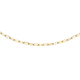 9K Yellow Gold Flat Rambo Chain (Size 20) With Spring Ring Clasp.