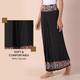 LA MAREY 100% Viscose Embroidery Women Trousers (Size 8-12) - Black