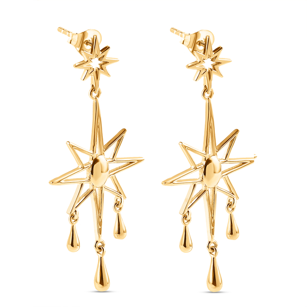 LucyQ Constellation Collection - 18K Vermeil Yellow Gold Overlay Sterling Silver Earrings (With Push Back)