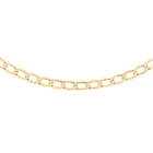 Close Out Deal - Italian Made 9K Yellow Gold Curb Necklace (Size - 20) with Spring Ring Clasp, Gold 