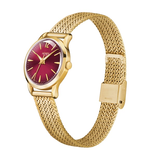 Henry London Holborn Ladies Pale Hamilton Gold Stainless Steel Bracelet Watch