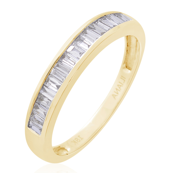 ILIANA 1 Carat IGI Certified Diamond SI GH Eternity Ring in 18K Gold