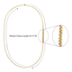 9K Yellow Gold Spiga Necklace (Size - 20) with Spring Ring Clasp