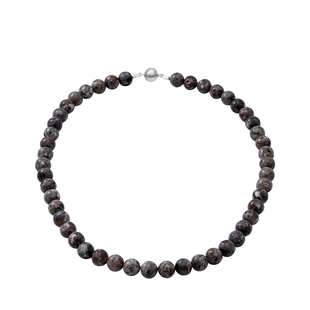 TJC Launch - Yooperlite Beads Necklace (Size - 20) in Sterling Silver 300.00 Ct.