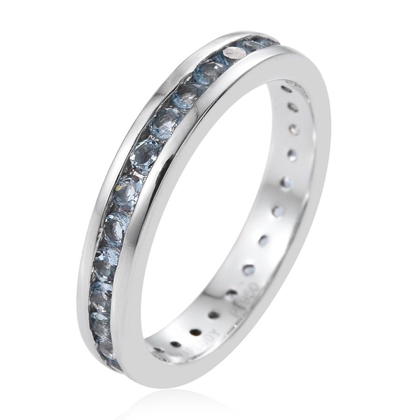 Rhapsody 950 Platinum  Santamaria Aquamarine Ring 1.00 ct,  Platinum Wt. 5.25 Gms  1.000  Ct.
