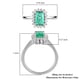 RHAPSODY 950 Platinum AAAA Boyaca Colombian Emerald and Diamond (VS/E-F) Ring 1.35 Ct.