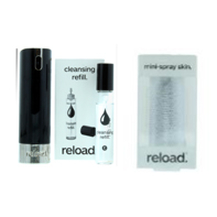 Reload Mini Perfume Spray Black (Incl. Cleansing Refill & Embossed Skin)