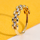 9K White & Yellow Gold Band Ring