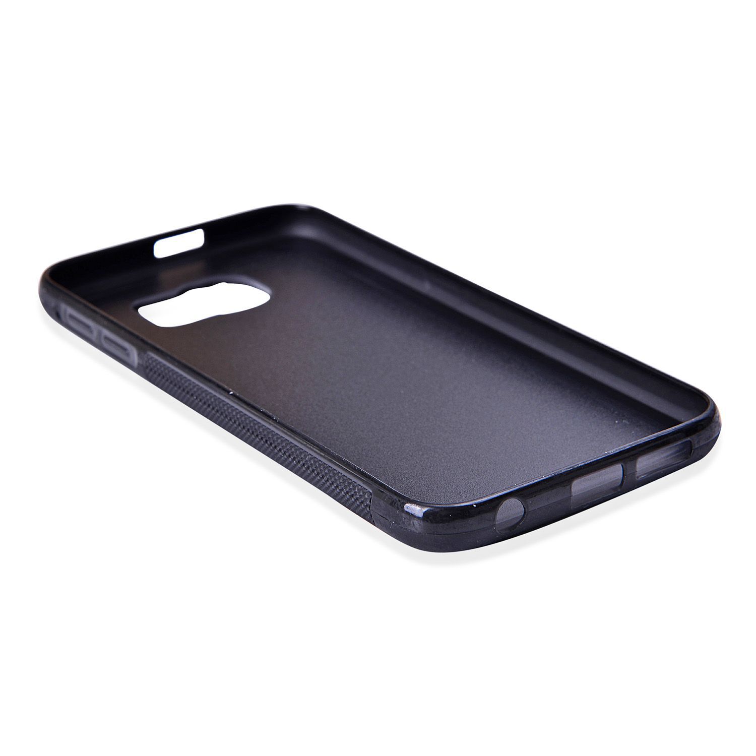 Antigravity Samsung Phone Cover Black and Toughened Membrane (Size 14.5x7 Cm)