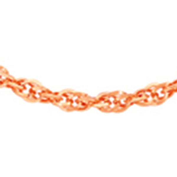 Close Out Deal 9K Rose Gold Diamond Cut Prince of Wales Chain (Size 18), Gold wt 3.80 Gms.