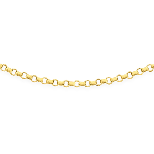 18K Yellow Gold Round Belcher Chain (Size 18), Gold wt 2.00 Gms