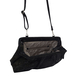ASSOTS LONDON Genuine Leather Snake Print Oversized Clutch Bag with Adjustable Shoulder Strap (Size 26x22x3cm) - Black