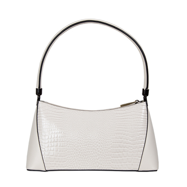 Bulaggi Collection - Hortense Baguette Handbag (Size 31x16x8cm) - Bone White